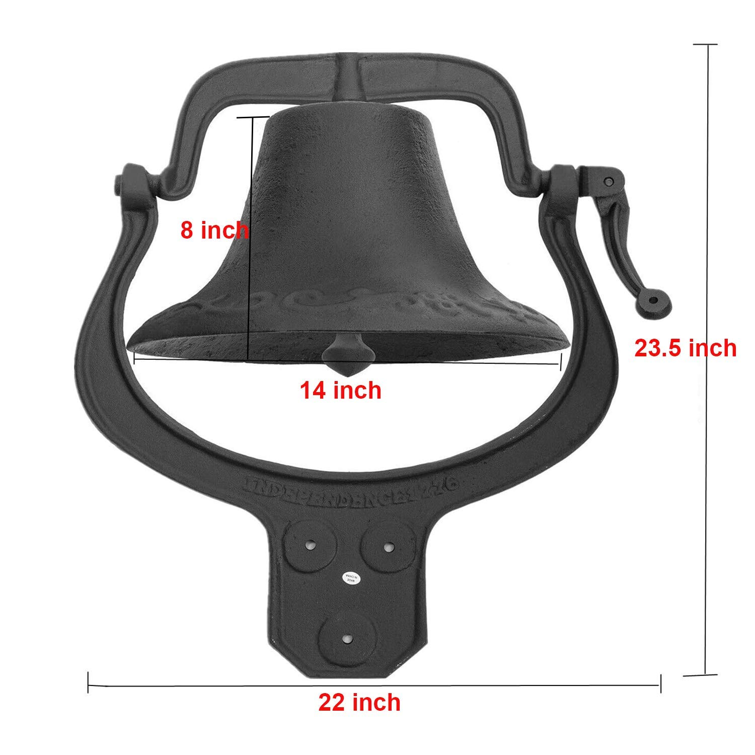 Amazon.com: MYOYAY 14'' Large Heavy Cast Iron Dinner Bell Antique